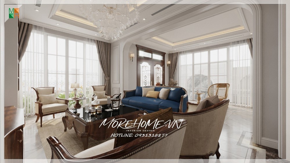 *Vẻ Đẹp Tinh Tế Trong Thiết Kế Nội Thất Phong Cách Tân Cổ Điển Tại Biệt Thự Gleximco